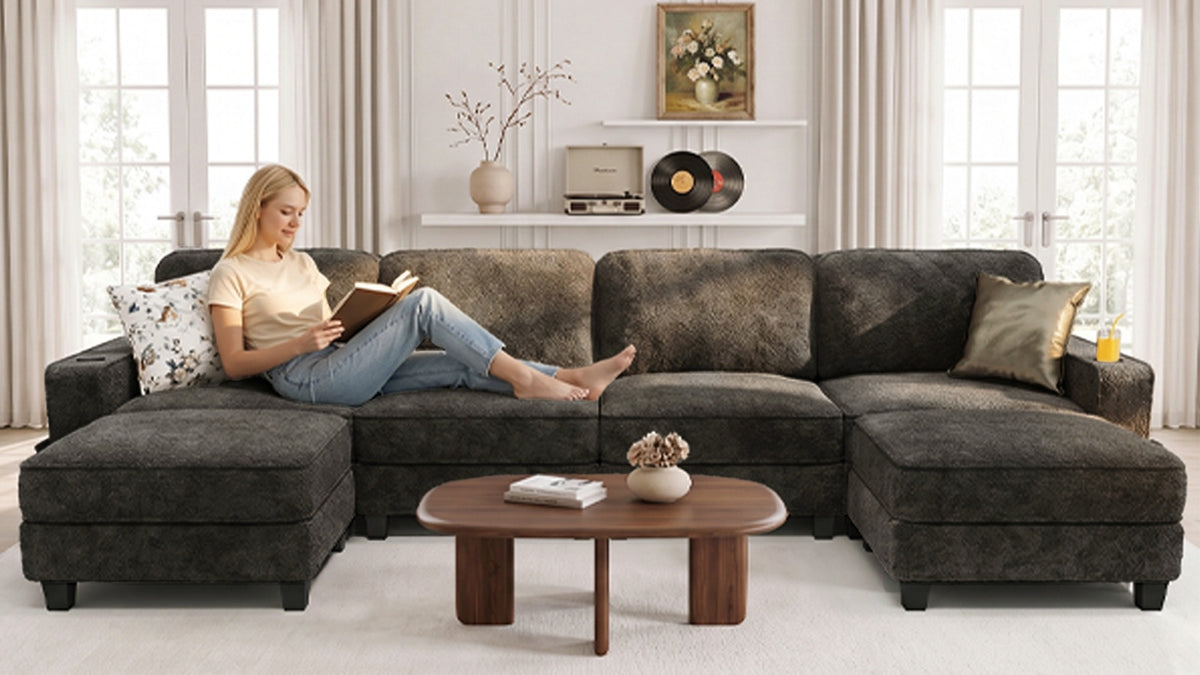EMMA 6 Seats U Shape Modular Sofa