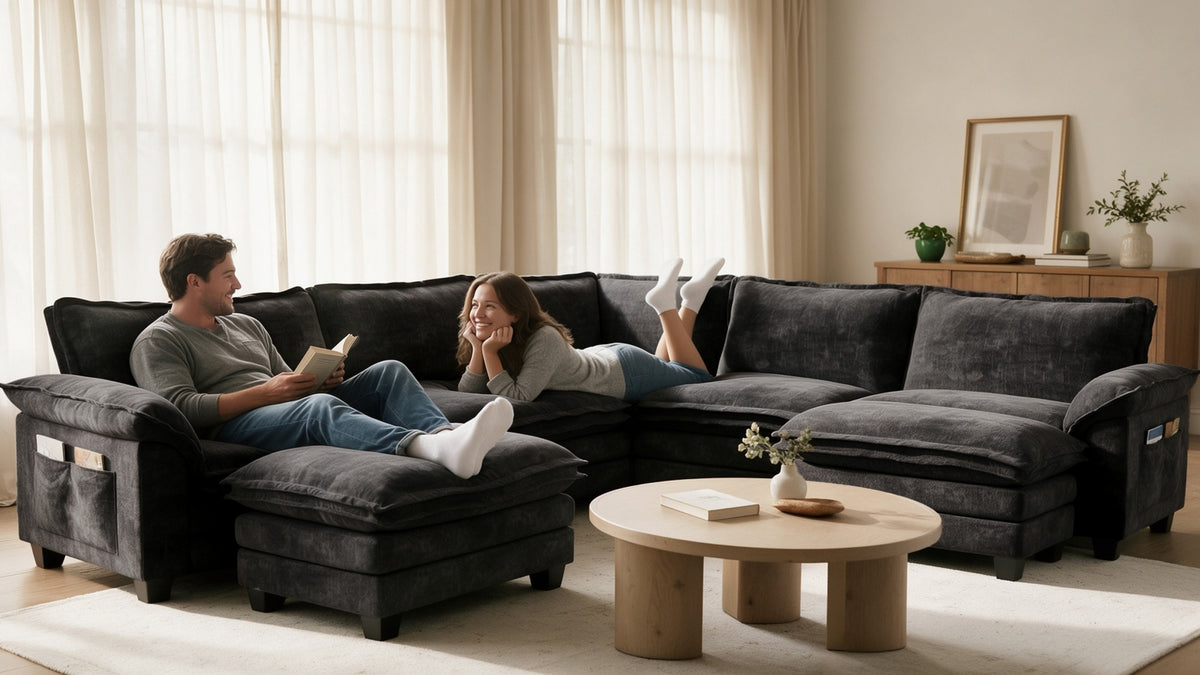 PANDA 6 Seats U Shape Modular Sofa