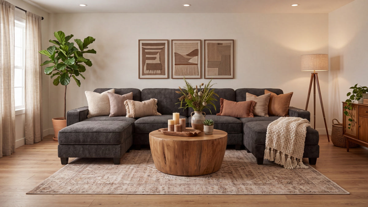 EMMA 6 Seats U Shape Modular Sofa