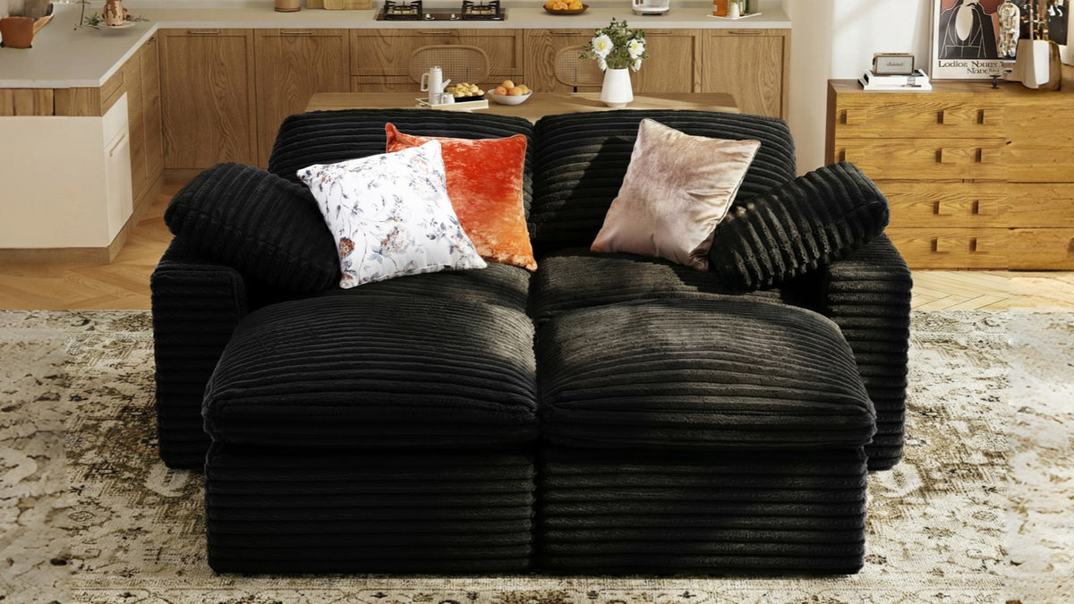 CLOUD 6 Seats U Shape Modular Compressed Sofa