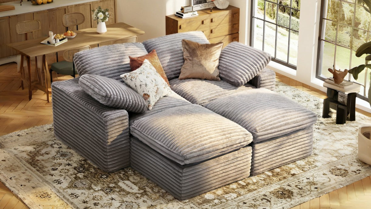 CLOUD 6 Seats U Shape Modular Compressed Sofa