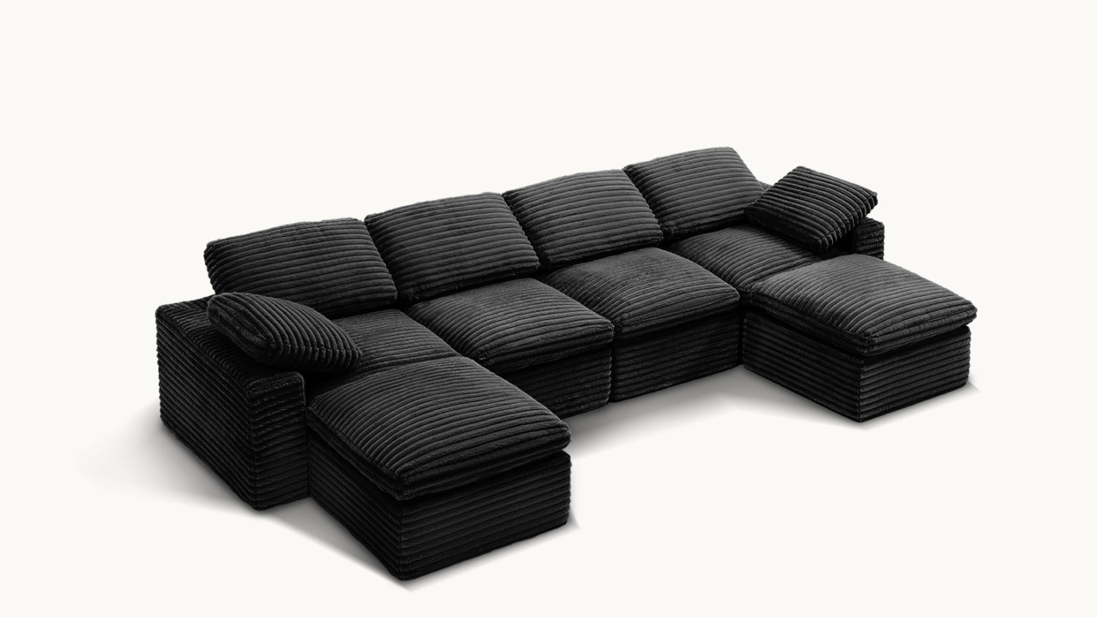 CLOUD 6 Seats U Shape Modular Compressed Sofa