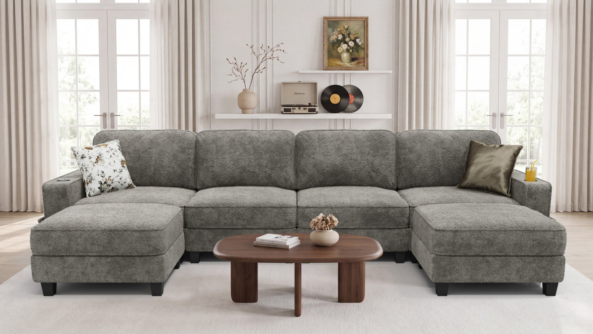 EMMA 6 Seats U Shape Modular Sofa