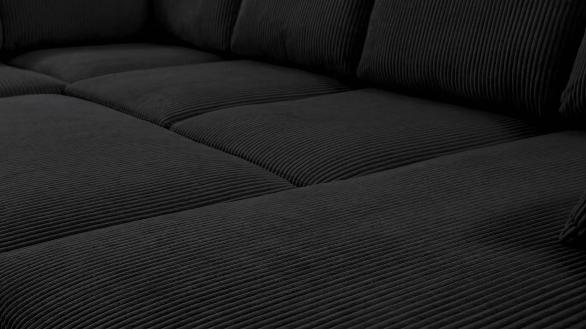 PANDORA 6 Seats J Shape Sectional Sofa Bed
