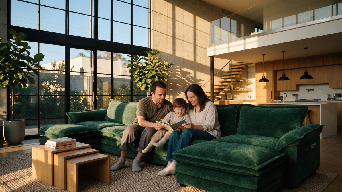 PANDA 6 Seats U Shape Modular Sofa