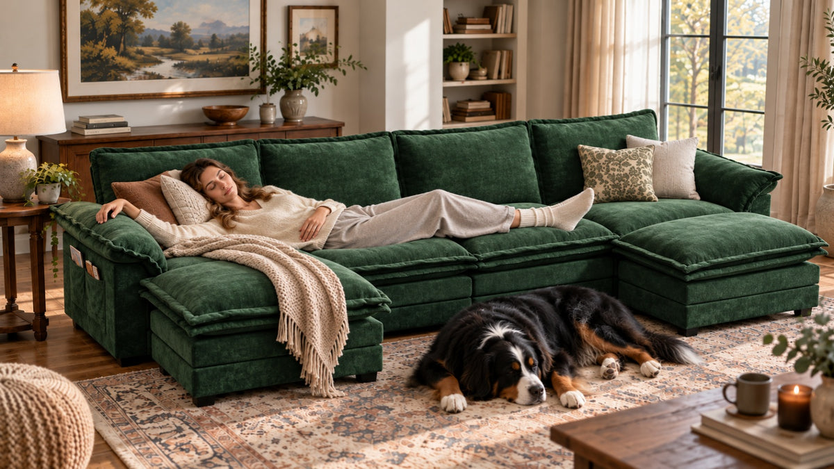 PANDA 6 Seats U Shape Modular Sofa
