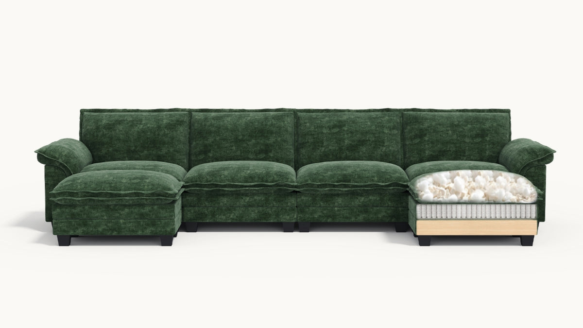 PANDA 6 Seats U Shape Modular Sofa