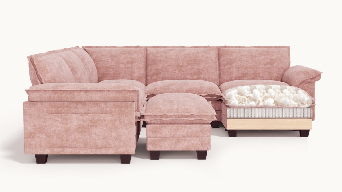 PANDA 6 Seats U Shape Modular Sofa