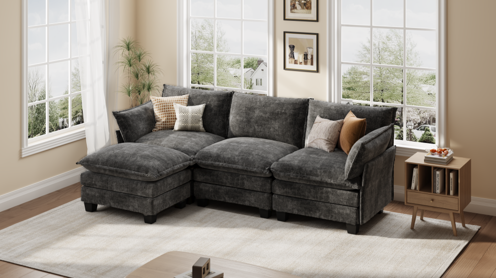 LITTLE PANDA 3 Seats V Shape Modular Sofa