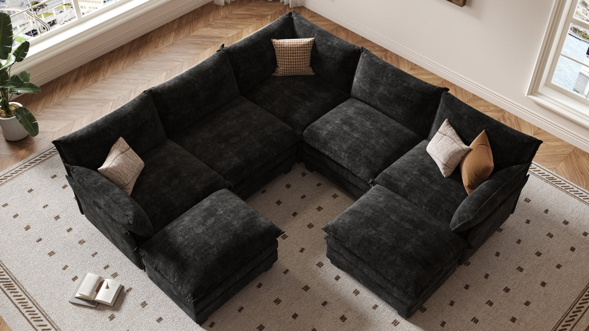 LITTLE PANDA 3 Seats V Shape Modular Sofa
