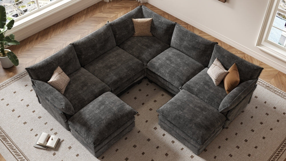LITTLE PANDA 3 Seats V Shape Modular Sofa