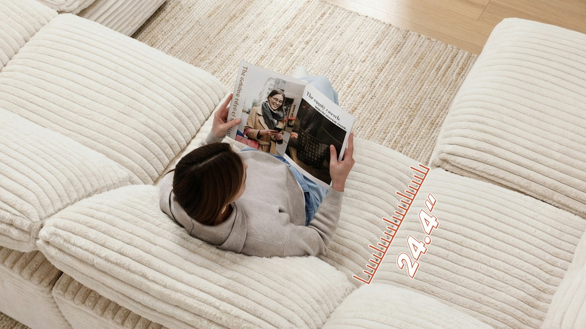 CLOUD 6 Seats U Shape Modular Compressed Sofa