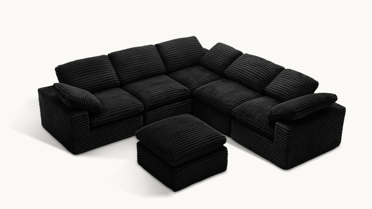 CLOUD 6 Seats U Shape Modular Compressed Sofa