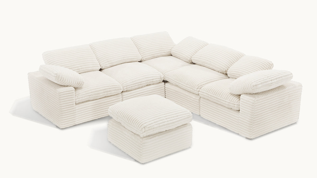 CLOUD 6 Seats U Shape Modular Compressed Sofa