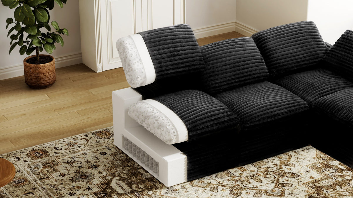 CLOUD 6 Seats U Shape Modular Compressed Sofa