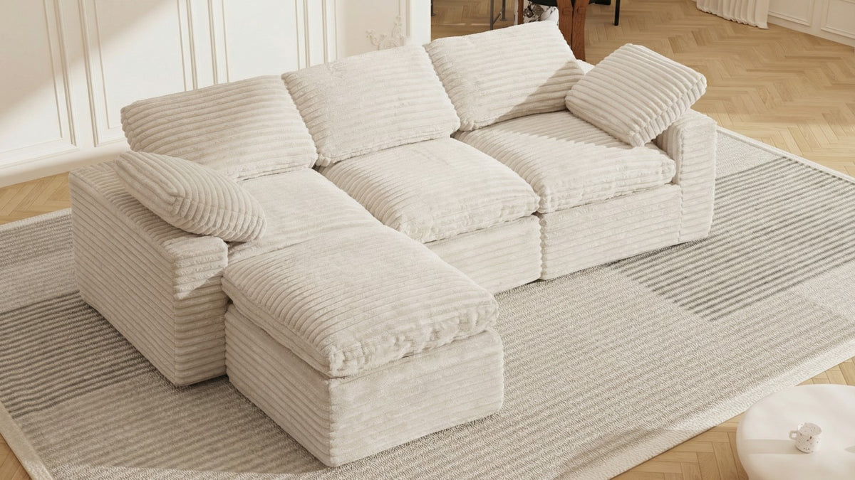 CLOUD 6 Seats U Shape Modular Compressed Sofa