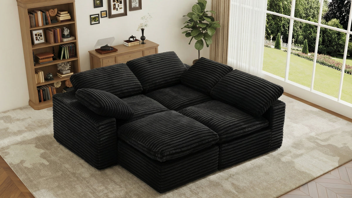 CLOUD 6 Seats U Shape Modular Compressed Sofa