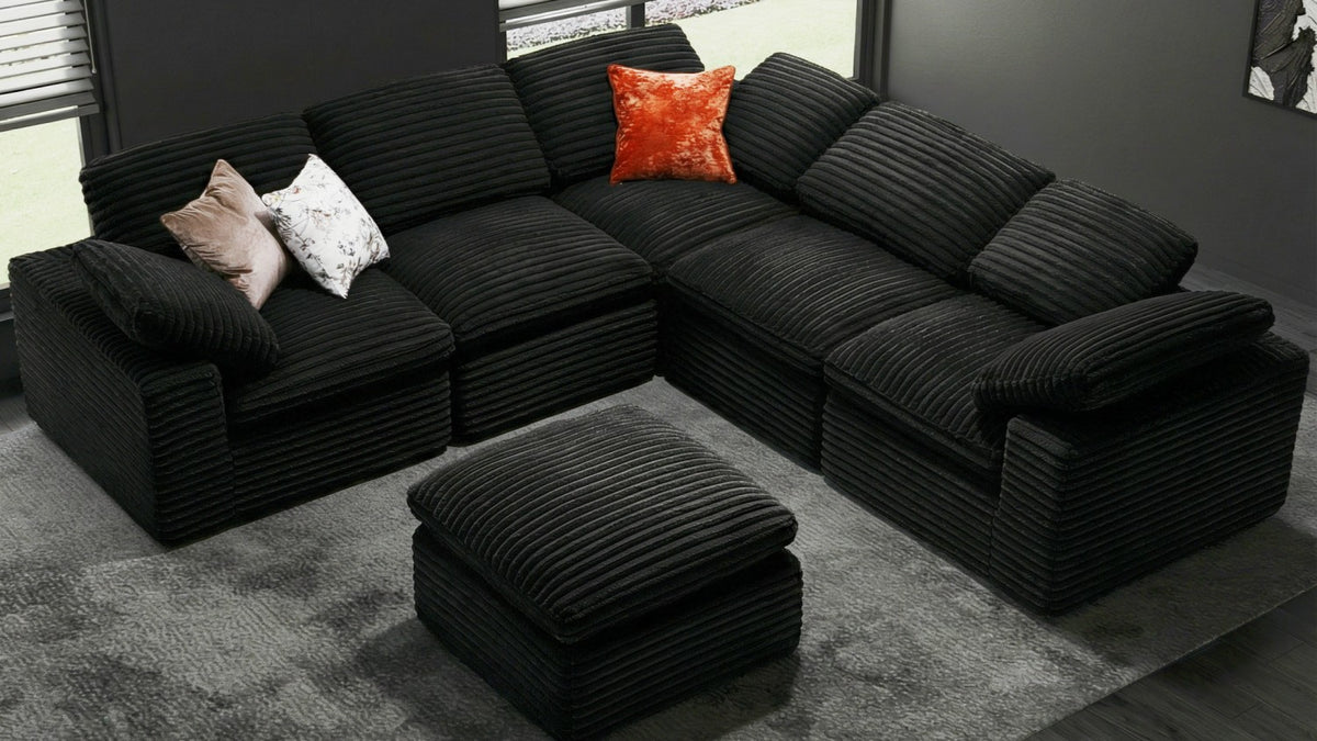 CLOUD 6 Seats U Shape Modular Compressed Sofa