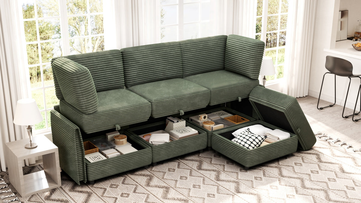 LITTLE HAWAII 4 Seats L Shape Modular Sofa