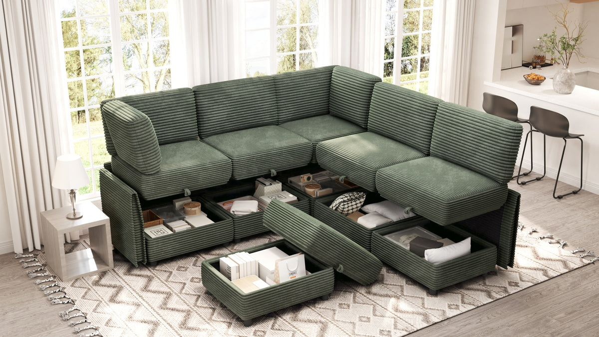 LITTLE HAWAII 4 Seats L Shape Modular Sofa