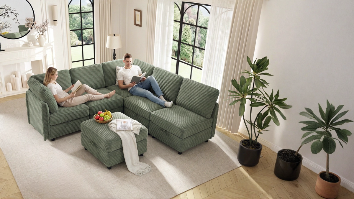 LITTLE HAWAII 4 Seats L Shape Modular Sofa