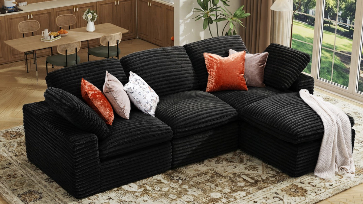 CLOUD 6 Seats U Shape Modular Compressed Sofa