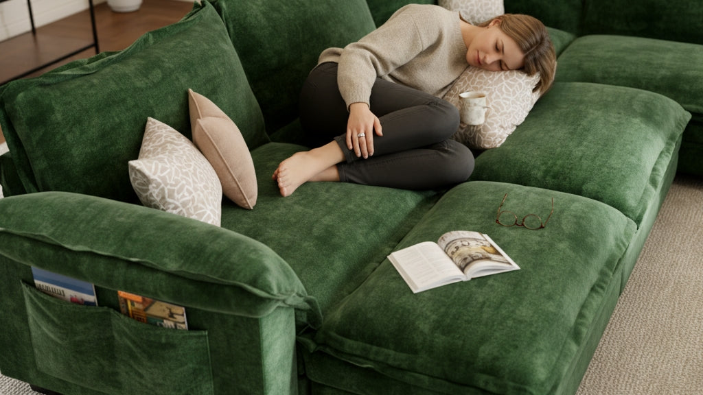PANDA 7 Seats V Shape Modular Sofa