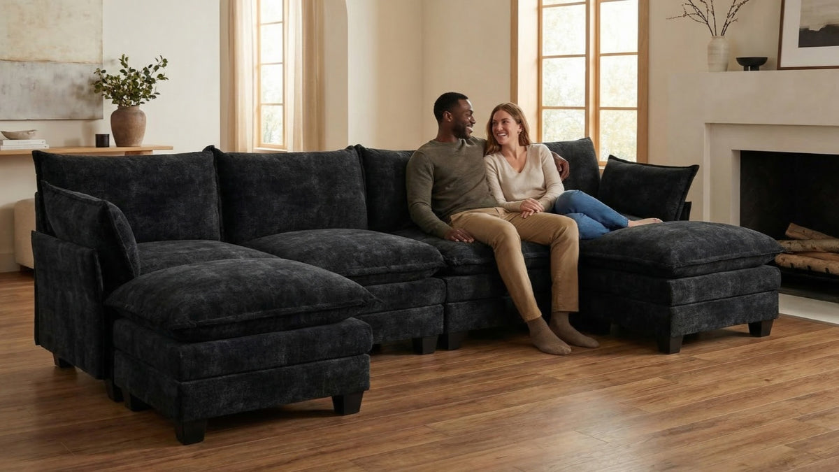 LITTLE PANDA 3 Seats V Shape Modular Sofa