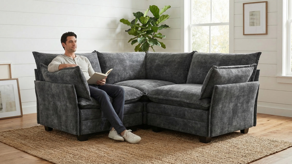 LITTLE PANDA 3 Seats V Shape Modular Sofa