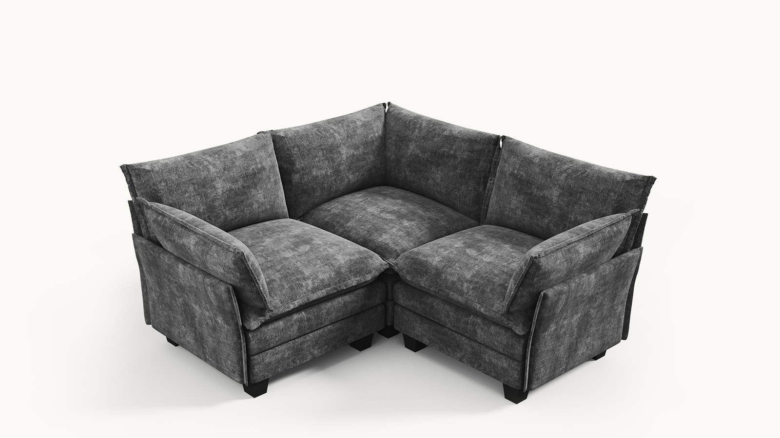 LITTLE PANDA 3 Seats V Shape Modular Sofa