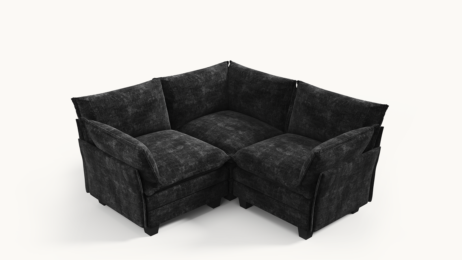 LITTLE PANDA 3 Seats V Shape Modular Sofa