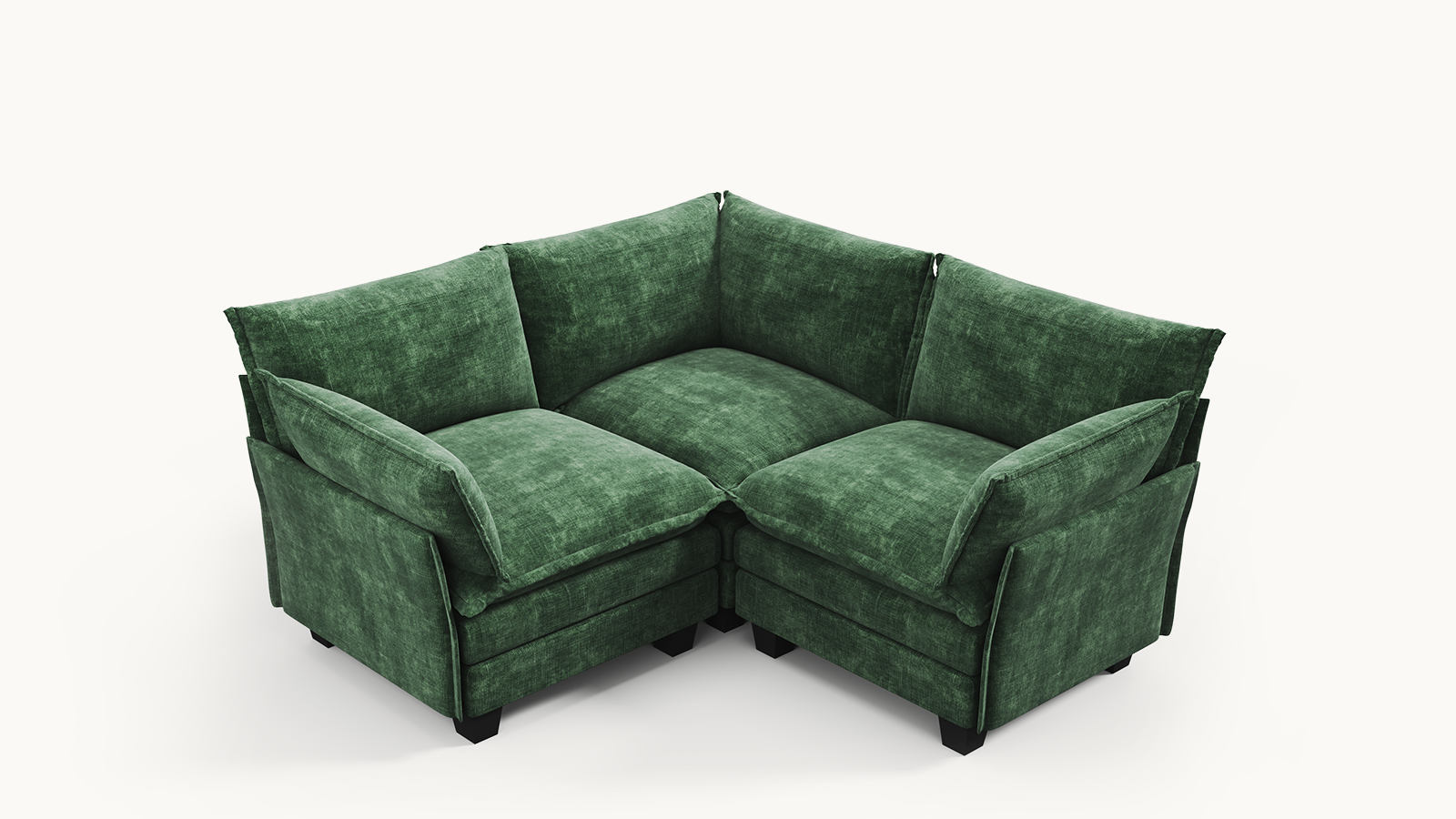 LITTLE PANDA 3 Seats V Shape Modular Sofa