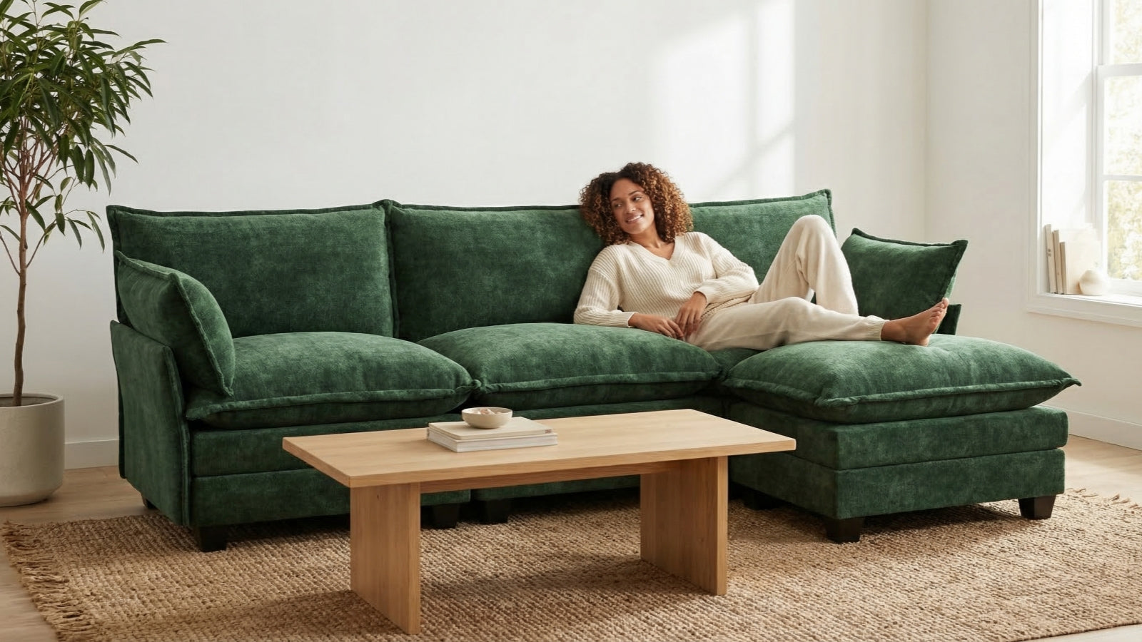 LITTLE PANDA 4 Seats L Shape Modular Sofa