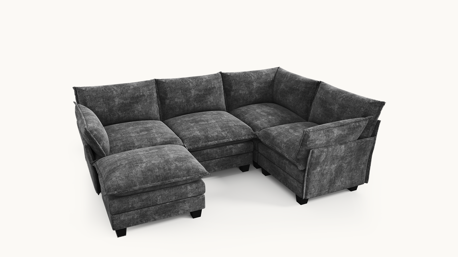 LITTLE PANDA 5 Seats J Shape Modular Sofa