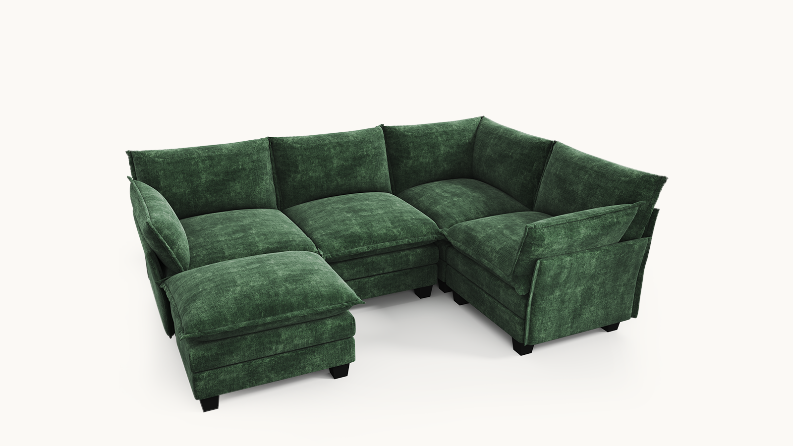 LITTLE PANDA 5 Seats J Shape Modular Sofa