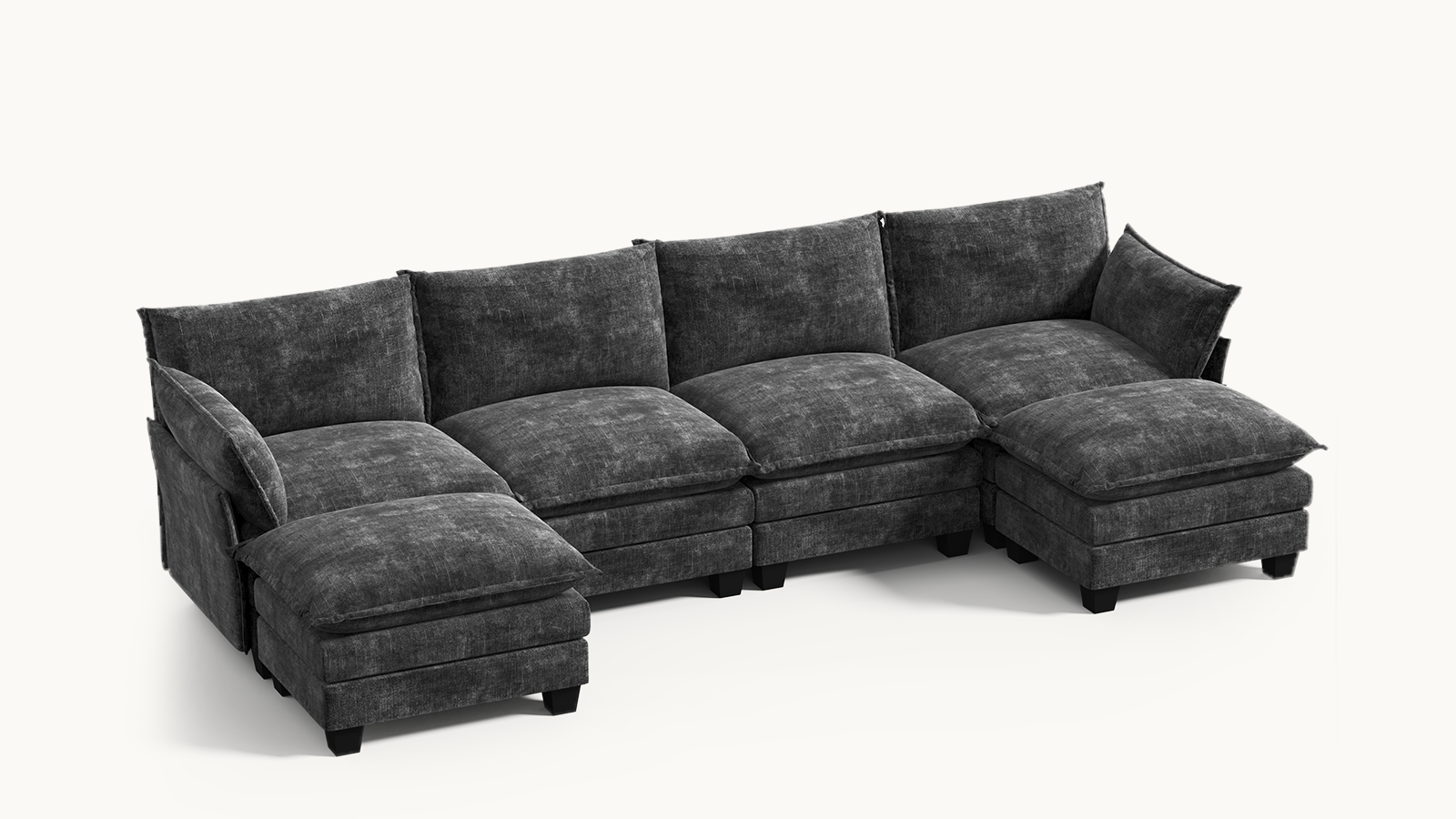LITTLE PANDA 6 Seats U Shape Modular Sofa