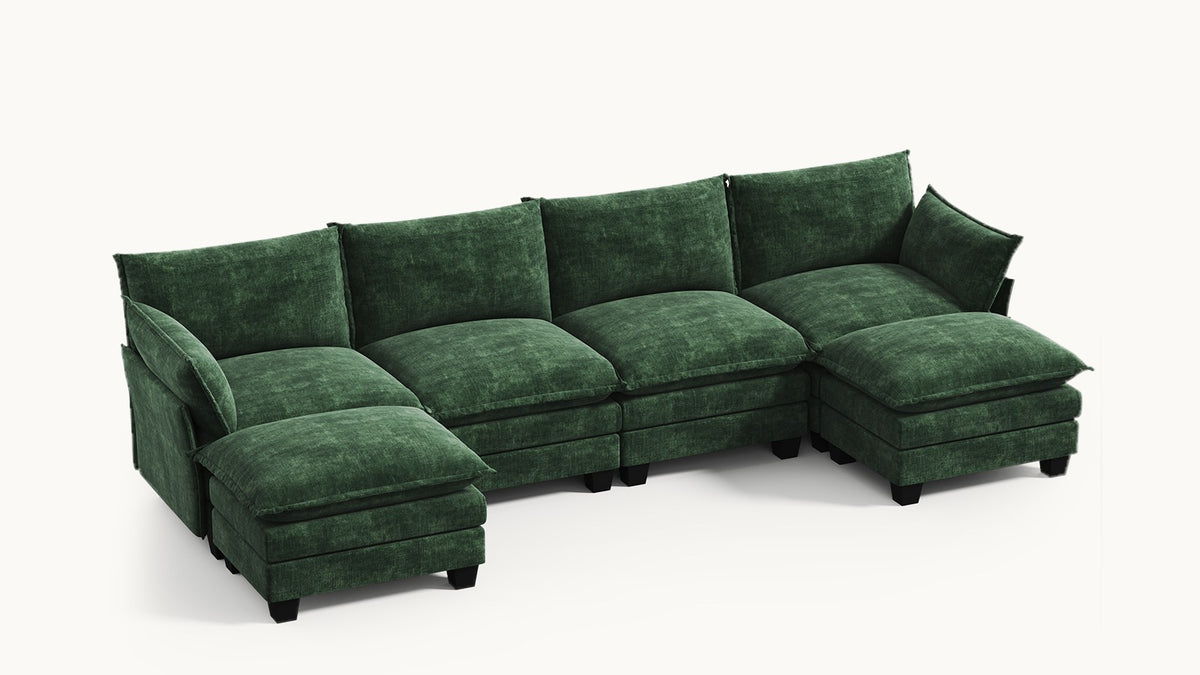 LITTLE PANDA 6 Seats U Shape Modular Sofa