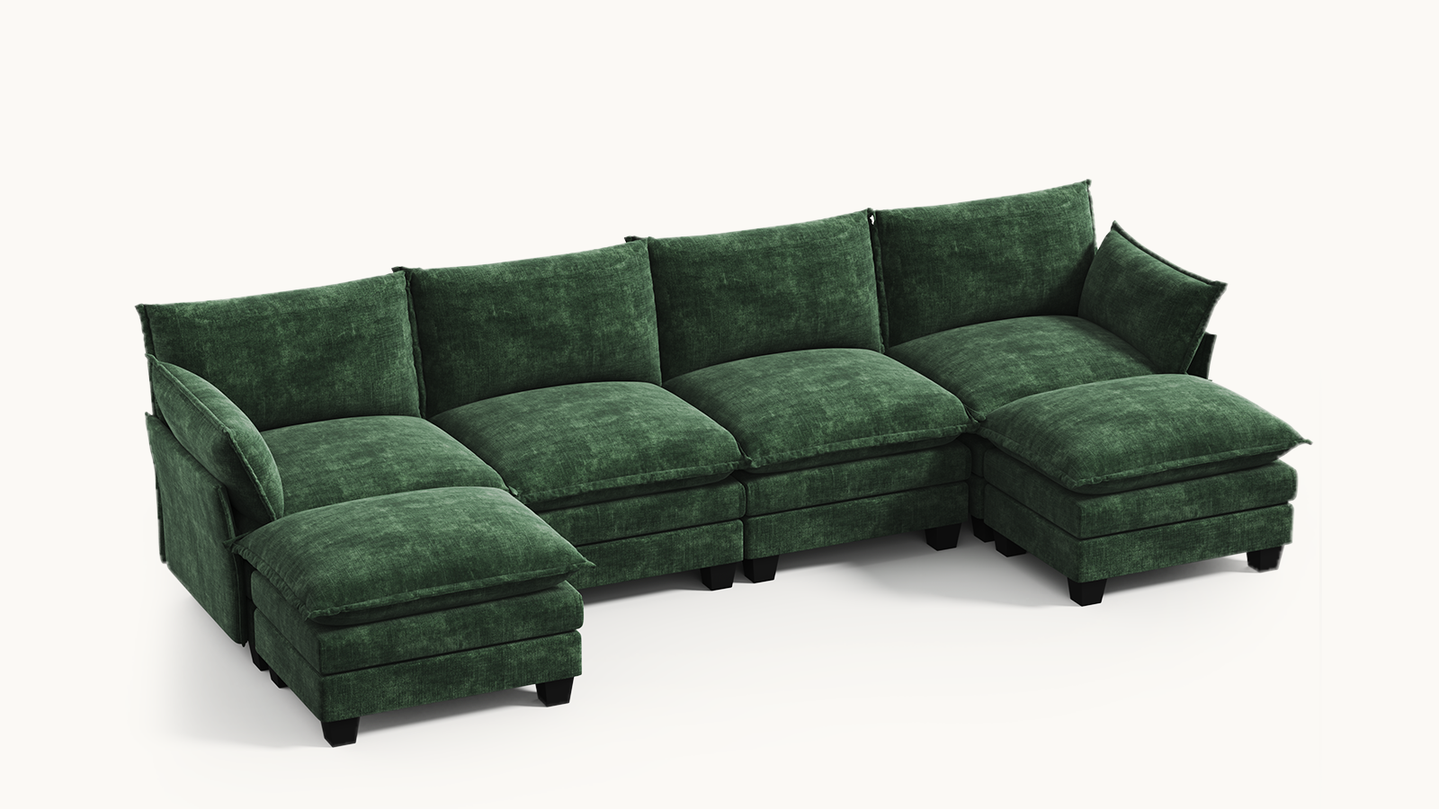 LITTLE PANDA 6 Seats U Shape Modular Sofa
