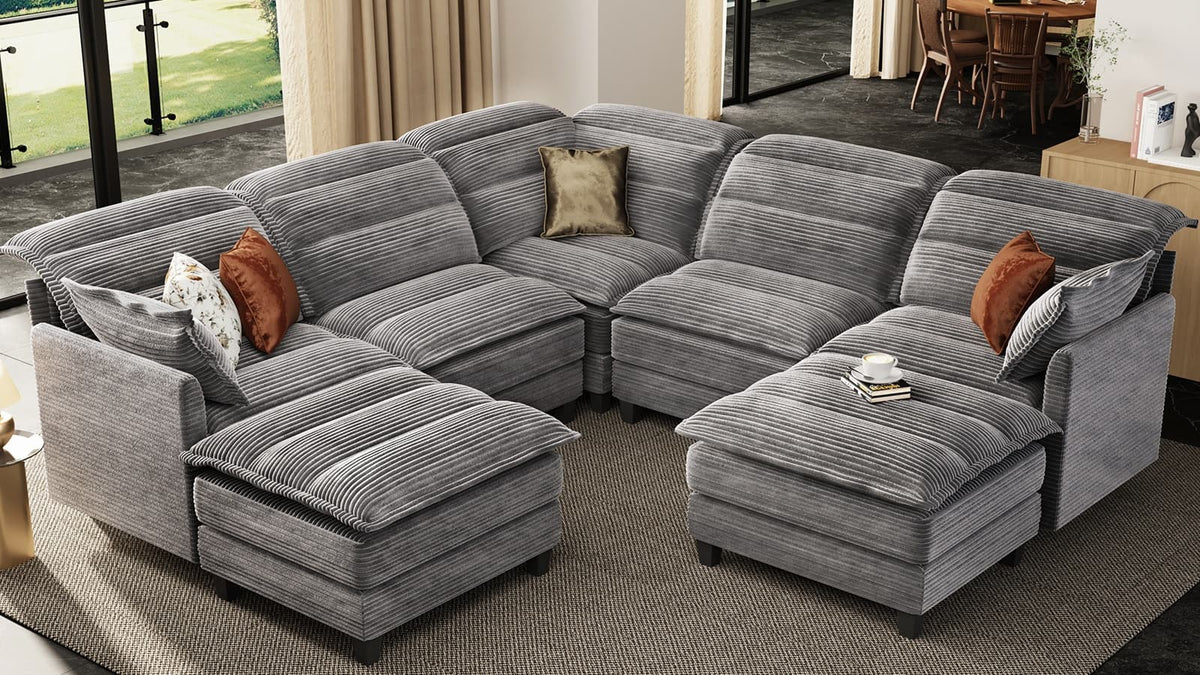 ALEX 6 Seats U Shape Modular Sofa