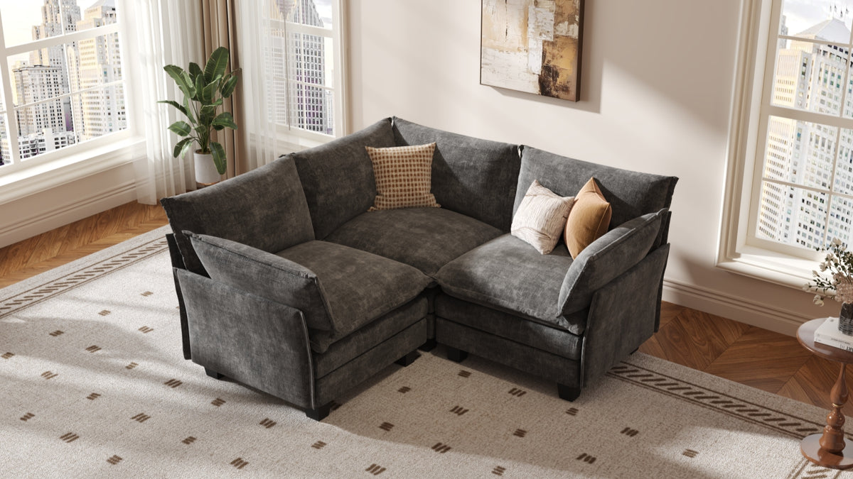 LITTLE PANDA 3 Seats V Shape Modular Sofa