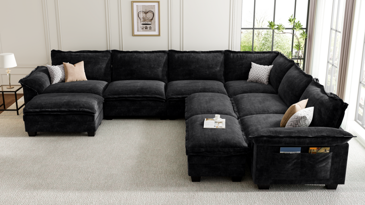 PANDA 7 Seats V Shape Modular Sofa