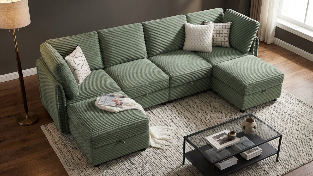 LITTLE HAWAII 4 Seats L Shape Modular Sofa