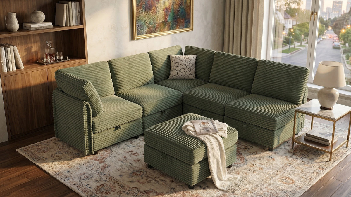 LITTLE HAWAII 4 Seats L Shape Modular Sofa