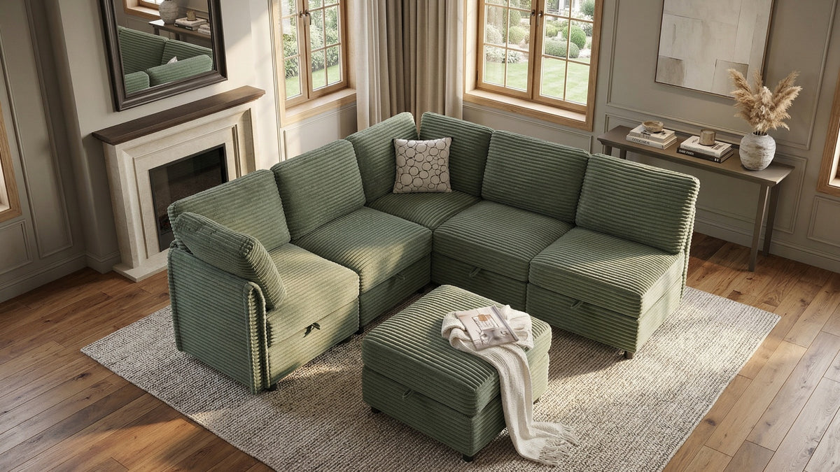 LITTLE HAWAII 4 Seats L Shape Modular Sofa