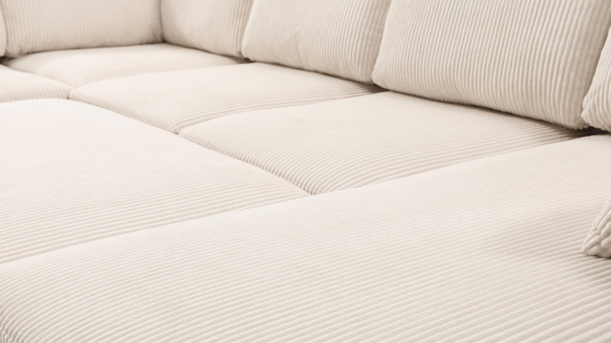 PANDORA 6 Seats J Shape Sectional Sofa Bed