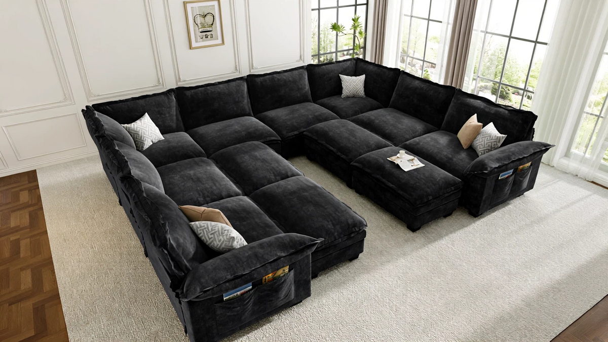 PANDA 7 Seats V Shape Modular Sofa
