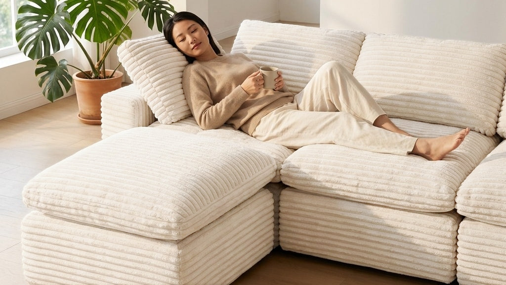CLOUD 6 Seats U Shape Modular Compressed Sofa