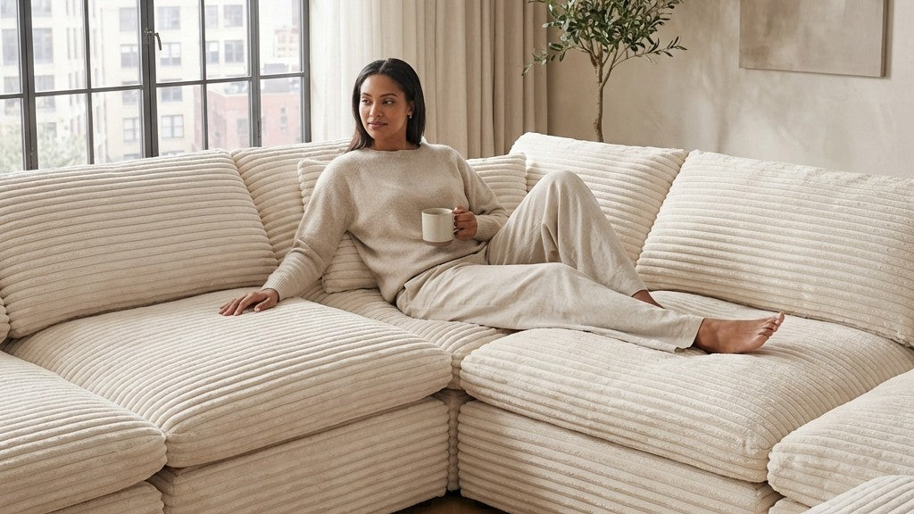 CLOUD 6 Seats U Shape Modular Compressed Sofa