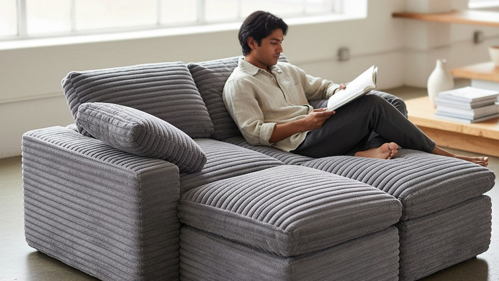 CLOUD 6 Seats U Shape Modular Compressed Sofa
