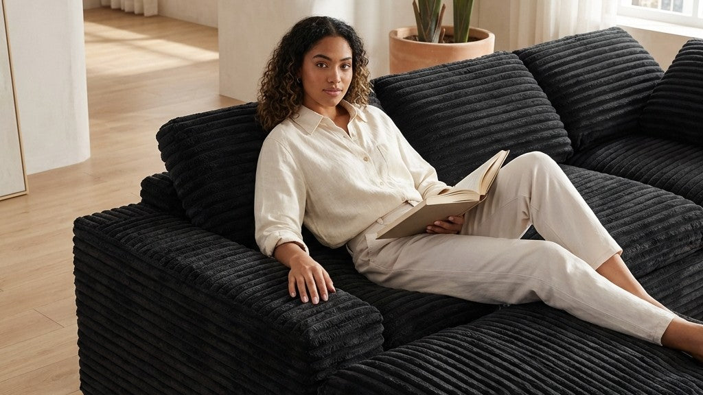 CLOUD 6 Seats U Shape Modular Compressed Sofa